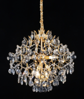 Lustre en cristal antique en fer pour la décoration de mariage, salon, salle à manger et hôtel, éclairage intérieur de haute qualité