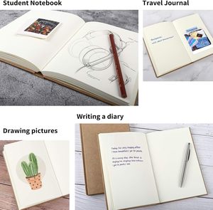 Custom A5/B5/<b>A4</b> Thickened Softcover Draft Notebook Kraft Paper Record Notebook <b>A4</b> Grid for Middle High School Students College - Product Image 6