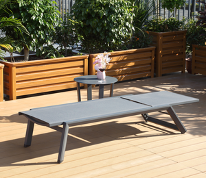 Silla de Jardín Plegable para Hotel, 5 Posiciones Ajustables, Tumbona Impermeable de Aluminio para <span class=keywords><strong>Playa</strong></span>, Villa, Patio Trasero, Terraza - Product Image 3