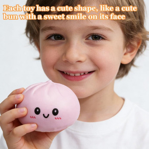 Dumpling <b>Squishies</b> Simulated Bun Model Squeezing Toy Decompression Toy Dumpling Twisting Toy - Product Image 4