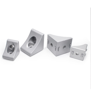 Heavy Duty Aluminum Alloy Solid Corner Bracket 30x30 40x40 L-Shaped Die-Cast For Home Improvement Hardware - Product Image 4