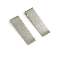 70*20*0.8mm dompet klip koin indah multifungsi baja tahan karat klip uang perlengkapan penyimpanan dompet tiket dapat menambahkan Logo