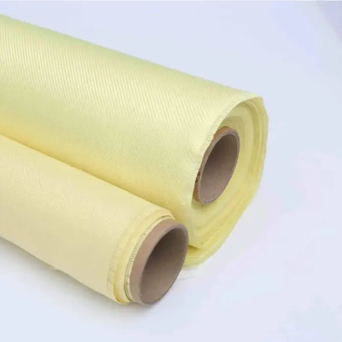 Aramid dokuma balistik mermi kanıtları takviye kompozit malzeme için yüksek kaliteli 1500d 200gsm ithal Aramid Fiber kumaş