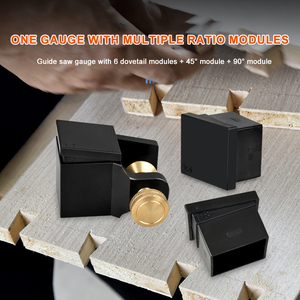 9 in1 Holz bearbeitungs werkzeuge für Tischler Kupfer Schwalben schwanz marker <span class=keywords><strong>Hand</strong></span> geschnittene Holz verbindungen Messgerät Schwalben schwanz führung - Product Image 3