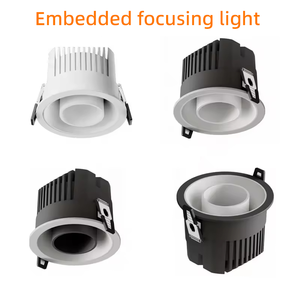Lampes encastrées <span class=keywords><strong>LED</strong></span> de haute qualité <span class=keywords><strong>220V</strong></span> à focale réglable, blanc et noir, pour la maison, l'hôtel, le bureau, en aluminium moulé sous pression - Product Image 5