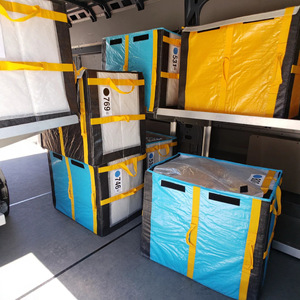 Foldable Waterproof Storage Bags For Express Delivery Sorting Logistics Turnover Transportation Solid Color <b>Cloth</b> <b>Material</b> - Product Image 4