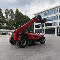 Chariot élévateur télescopique 3T GTF30 avec mât de 20 pieds, moteur diesel Cummins, 4 roues motrices, déplaceur latéral hydraulique, benne à grappin tout-terrain, attache rapide