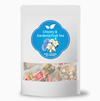 Chicory & Gardenia Fruit Kruidenthee - Natuurlijke leverondersteuning & urinezuurbalansmengsel, warm of koud, 30 individuele verpakkingen