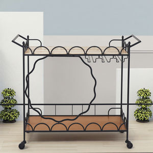 2025 Hot Selling Nieuwe Luxe Moderne Goud Opvouwbare Metalen Barkar <span class=keywords><strong>Trolley</strong></span> 4 Wielen Hotel Meubels Keuken Eetkamer Woonkamer - Product Image 1