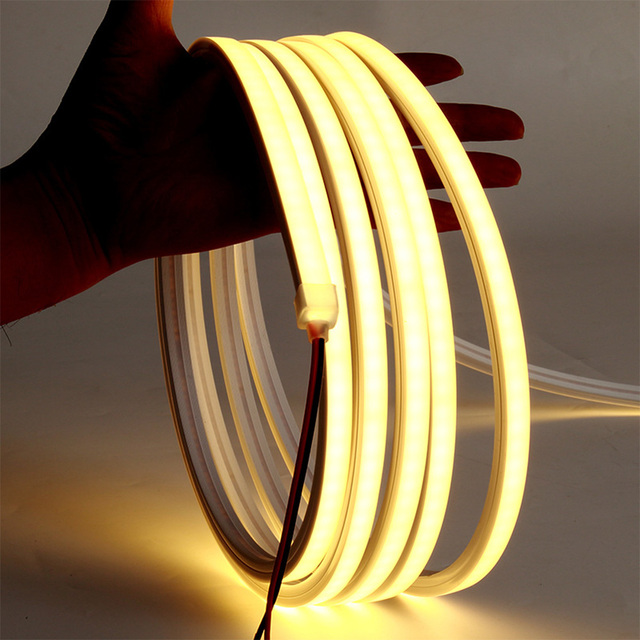 LED Neon Strip Lights 220V Lighting Led Band IP65 Waterproof LED Rope Lights Silicone LED Strip for Bedroom