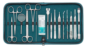 Kit de suture chirurgical tout-en-un avec pochette en maille, 5 outils, modèle anatomique, coussin de suture 5x7 pouces, simili peau, pour la science médicale - Product Image 4