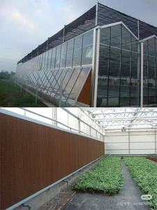 Landwirtschaftliches Gewächshaus-Luftkühlsystem: Wabenförmige braune Zellulose-Wasserpapier-Kühlwand - Product Image 4