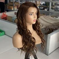 Peluca de Cabello Humano de Lujo 13*6 con Encaje HD, Ondulada, Color Ceniza, Cabello Virgen Chino con Cutícula Alineada, Venta Caliente 2026, para Mujeres Blancas, Venta al por Mayor