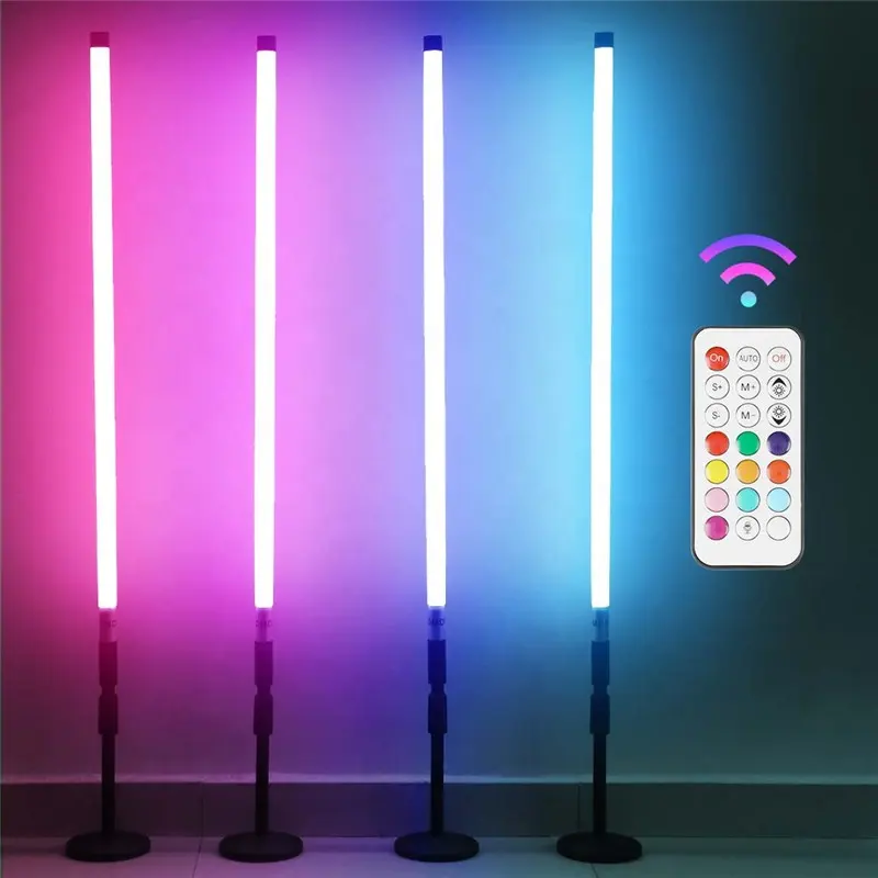 4Pack USA warehouse stock Wireless 4800mAh Battery Powered RGB led Tube Light Bar with Stand RGBW LED Video Light Wand Stick