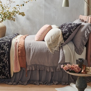 ชุดเครื่องนอนผ้าลินินธรรมชาติแบบโมเดิร์นสั่งทำพิเศษ ผ้าปูที่นอนโรงแรมสไตล์คลาสสิก ขายส่ง - Product Image 2