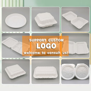 Hộp đựng thức ăn dùng một lần dạng vỏ sò, hộp cơm mang đi, hộp đựng thức ăn dạng vỏ sò, bao bì hộp đựng thức ăn - Product Image 2