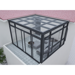 Véranda moderne autoportante, patio extérieur, structure en aluminium, maison en verre, toit en verre trempé, véranda 4 saisons, garantie de 5 ans - Product Image 5