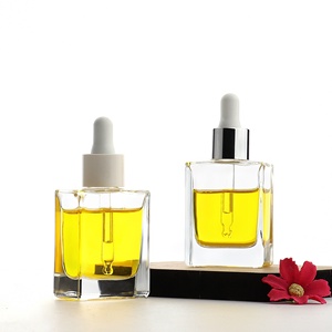 Hopeck phẳng vuông 30ml Tinh dầu/huyết thanh/nền tảng/sơn móng tay chai thủy tinh với 18/415 PP/nhôm cổ áo Pipette ống nhỏ giọt - Product Image 1