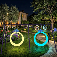 Décoration de jardin lumineuse à LED, lumière multicolore, télécommande, IP54, Halloween, Noël, zones scéniques, centres commerciaux
