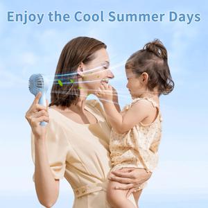 Mini Ventilador Personal de Mano, Recargable por USB, Ventilador de Escritorio con Base para Maquillaje Facial y Pestañas, para Niños, Niñas, Mujeres, Hombres, Uso en Interiores - Product Image 6