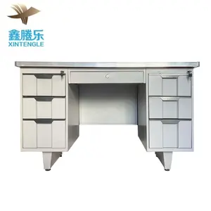 Top Quality Wholesale Metal Knock-Down Structure Office Desk Table With Drawers