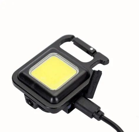 Petite lampe de poche COB EDC Rechargeable, Mini lampe de poche magnétique pour Camping