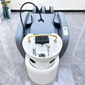 Luxury Salon Furniture Automatic Electric Spa Head Water Therapy Shampoo Bed Hair Washing Massage Shampoo Chair - Product Image 5