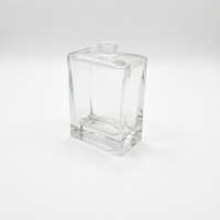 Flacons de parfum vintage uniques de luxe en gros, rechargeables, 5 ml, mini, carrés, plats, en verre transparent, emballages de 10 ml, 30 ml, 50 ml, 100 ml