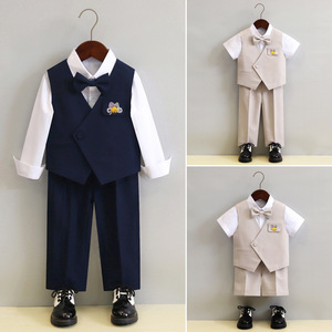 Nouvel ensemble de <span class=keywords><strong>costume</strong></span> formel 6 pièces pour garçons 2026 – Tenue de gentleman unie pour printemps et automne, idéale pour fêtes et cérémonies - Product Image 2