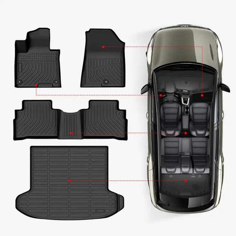 Car Interior Accessories 3D TPE Car Floor Mats Cargo Liners Carpets For Chevrolet Equinox Orlando Spark Trax