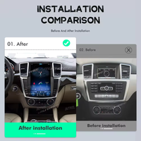 Autoradio Android 12 Qualcomm 12,1 pouces pour Mercedes Benz ML GL W166 X166 2012-2015, GPS, navigation, récepteur stéréo, lecteur multimédia