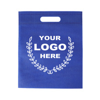 Bolsas de Transporte Planas Azul Rey Personalizadas, de Tela No Tejida, con Impresión de Logotipo, para Empaquetado de Mercancía Comercial