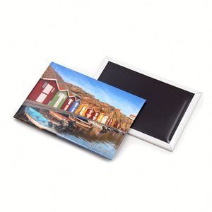 Fashion Creative Map Shape Souvenir Logo Printed Tinplate <b>Fridge</b> Magnet - Product Image 2
