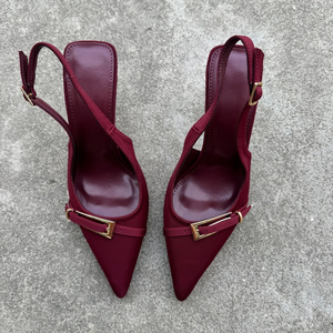 <span class=keywords><strong>Eleganti</strong></span> <span class=keywords><strong>Scarpe</strong></span> da <span class=keywords><strong>Donna</strong></span> con Tacco Sottile alla Francese, Punta Affusolata e Bella Fibbia. Sandali da <span class=keywords><strong>donna</strong></span> alla moda con punta chiusa - Product Image 3