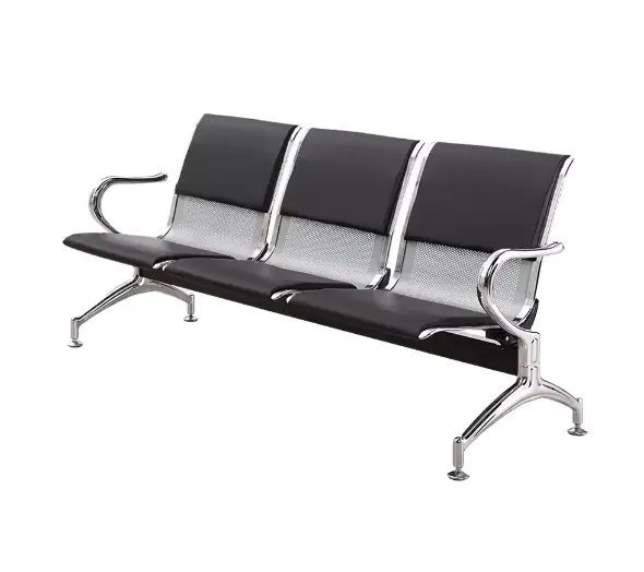 Long office Hospital clinic airport waiting lounge bank 3-seater waiting room waiting room chairs waiting area chairs