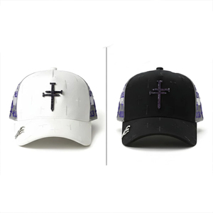 Cappello da Baseball Personalizzato <span class=keywords><strong>a</strong></span> 5 Pannelli con Visiera Curva, Logo Ricamato, in Camoscio, Stile Baez - Product Image 6