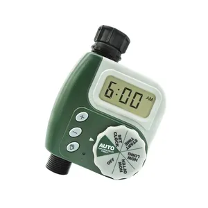 Ningbo nhà sản xuất ngoài trời không thấm nước tự động hấp dẫn thiết kế đặc biệt màu xanh lá cây vườn thủy lợi timers