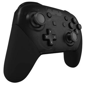 EXtremeRate Black Replacement Handle Grips <b>Case</b> Cover Soft Touch DIY Hand Grip Shell Housing for Nintendo <b>Switch</b> Pro Controller - Product Image 3