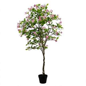 Árbol de Buganvillas Artificial, Árbol de Flores de Seda de 130 cm y 155 cm, Decoración Floral Realista para Bodas, Hogar y Jardín - Product Image 1
