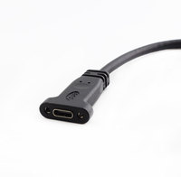 Montaje en panel USB tipo C 3,1 Mini PC Caja de la computadora Cable del panel Cable de extensión macho a hembra