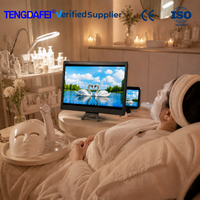 Support d'agrandisseur d'écran HD incurvé 3-4X, support mains libres en plastique pour la protection des yeux, pour les soins de la peau, le maquillage et la visualisation de vidéos, 12 pouces