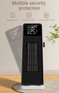 Radiateur soufflant PTC avec thermostat réglable, protection contre l'overheat et la basculation, télécommande, chauffage rapide, construction métallique, 800-899 pieds² - Product Image 6