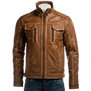 Spring and Autumn Men's <b>Leather</b> <b>Jacket</b> Men's Slim Motorcycle <b>Jacket</b> Men <b>Leather</b> Coats New Fashion Trendy <b>Leather</b> <b>Jackets</b> - Product Image 3
