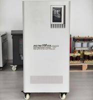 Régulateur de tension triphasé (AVR) TNS personnalisé de 10 kVA à 1000 kVA, roulettes pivotantes à fréquence personnalisée