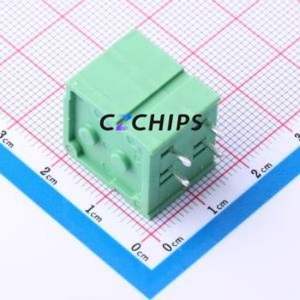 JL105V-75002G01 Screw Terminal Block Through hole Component (THT),P=7.5mm Connector 1x2P 7.5mm Green Through Hole - Product Image 2