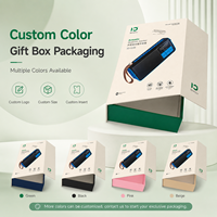 Boîte d'emballage en papier personnalisée OEM pour haut-parleur Bluetooth et produits audio, boîte cadeau rigide avec design imprimé