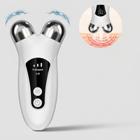 Mini masseur facial et cervical portable en forme de V à micro-courant, recharge USB, chauffage, vibration, 3 vitesses, machine de lifting cutané