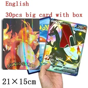 Carpeta <span class=keywords><strong>de</strong></span> Almacenamiento Gigante para Tarjetas Pokémon XXL Brillantes, con Cierre, para Tarjetas Jumbo, con Fundas Protectoras Gigantes, Diseño <span class=keywords><strong>de</strong></span> Charizard Francés - Product Image 1