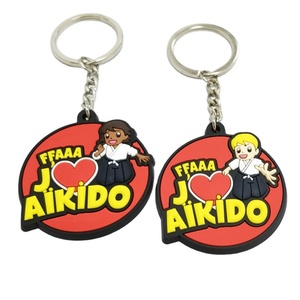 Wholesale Anime Promotional Gift Keychains Custom Logo 2D/3D PVC Rubber Personalized Waterproof Lightweight Keychain - Product Image 3