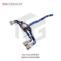 Système d'échappement CatBack Valvetronic en titane ING pour Nissan GTR R35, pièces de tuning ultra-légères haute performance, vente en gros